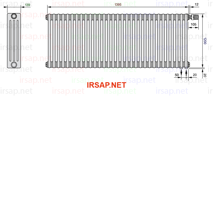 Радиатор IRSAP Tesi 41200/31 T25 CL 01